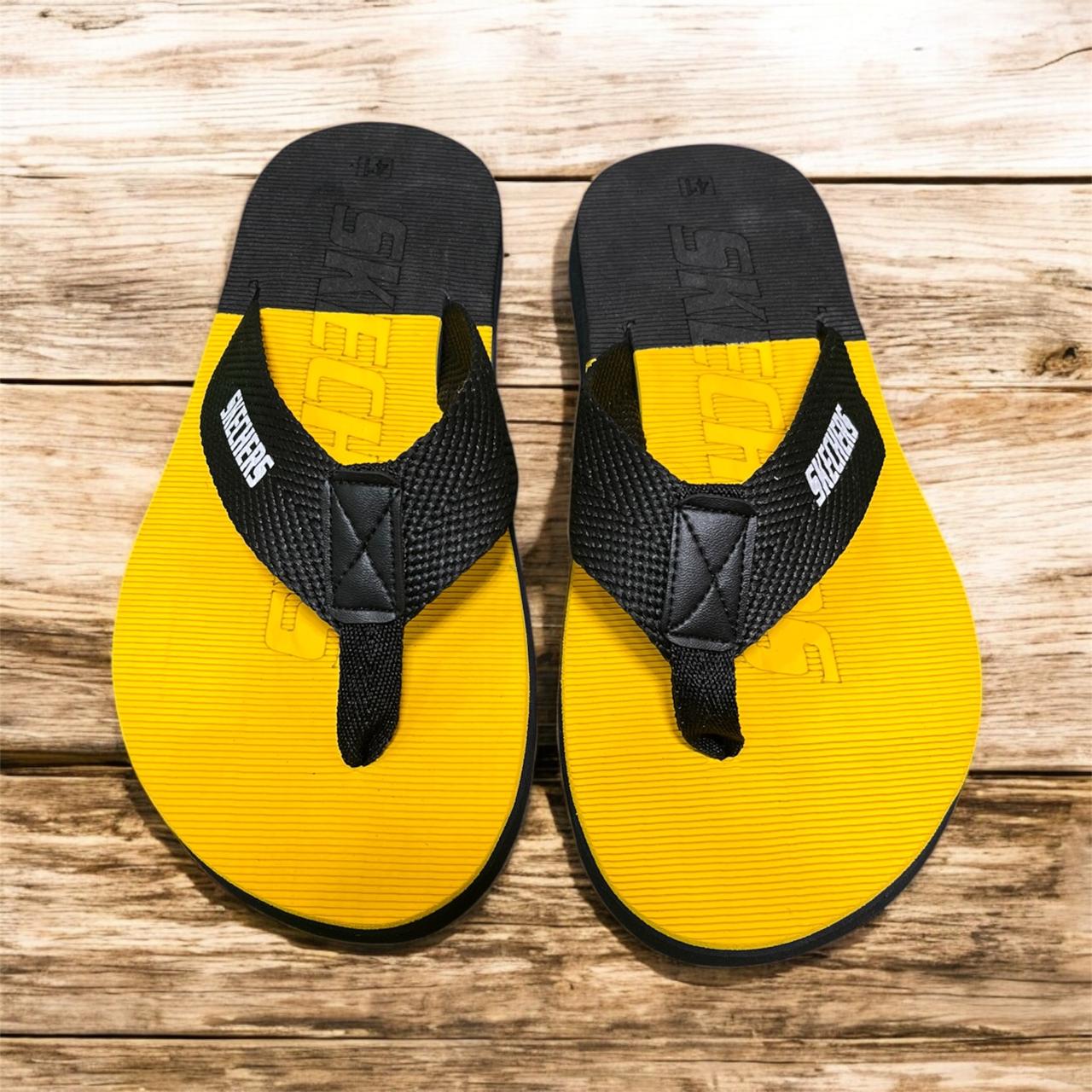 Yellow Flip Flop Slides