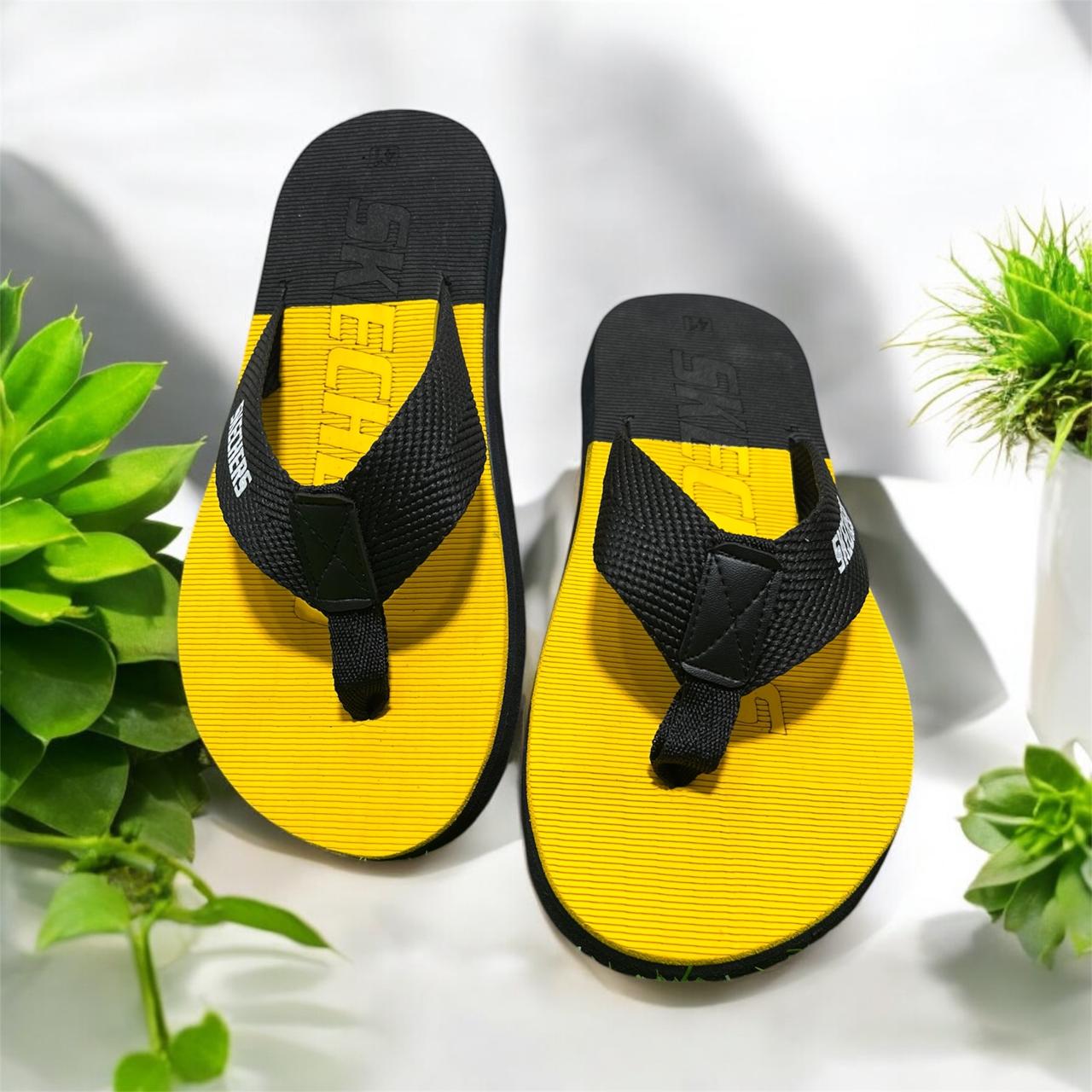 Yellow Flip Flop Slides